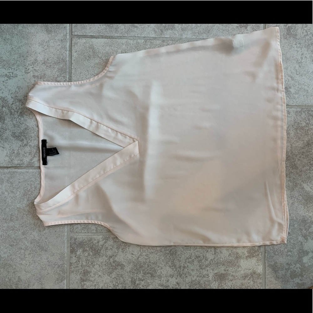 Peach sheer blouse